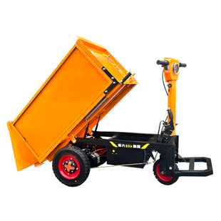 建筑工地电动灰斗车手推车三轮车翻斗车农用车养殖拉货搬运工具车