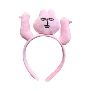 粉红兔子搞怪发箍女款2024网红爆款洗脸发捆料理鼠王头箍趣味头饰