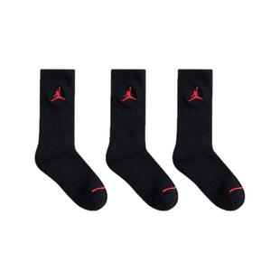 Jordan儿童运动袜男童袜子秋冬季篮球长袜女童棉袜3双装JD2433091