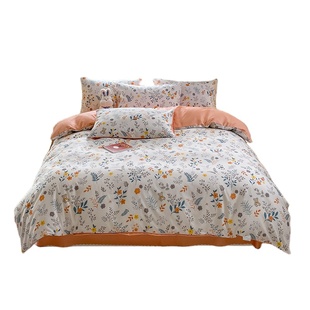 被套三件套被罩四件套非全棉纯棉床上用品学生宿舍单人床单款轻奢