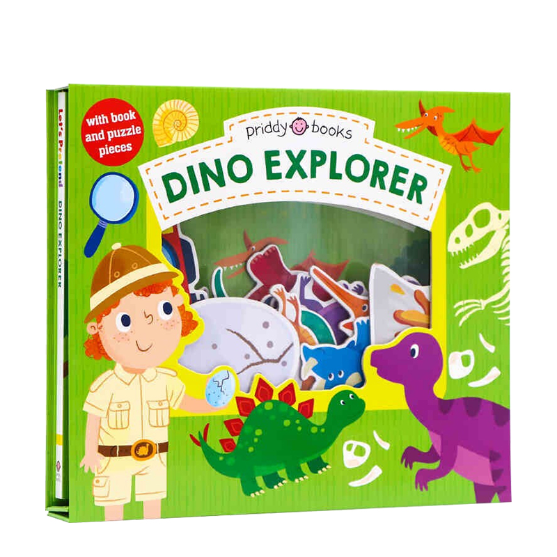 英文原版 恐龙猎人 Dino Explorer 角色扮演 Let's Pretend 低幼启蒙 英语学习 儿童读物 游戏 亲子玩乐套装