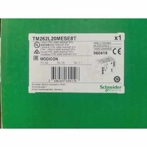 Schneider Electric Modicon TM262L20MESE8T LOGIC CTRL M262 3N