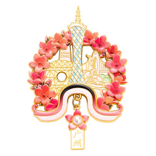 广州塔广东文创小蛮腰圣心大教堂中国风冰箱贴旅游纪念磁吸伴手礼