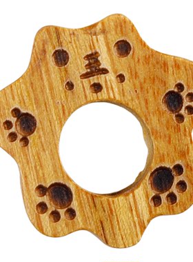 黄金木雕镂空小老虎DIY挂件