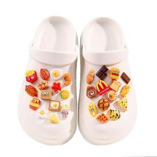 适配crocs洞洞鞋配饰diy食玩巧克力甜点食玩鞋扣卡洛驰装饰扣卡扣
