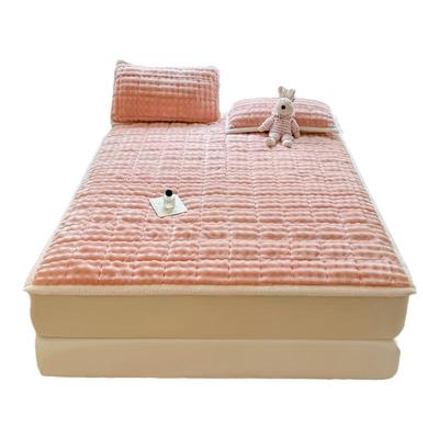 冬季兔毛绒床垫家用软垫加厚保暖