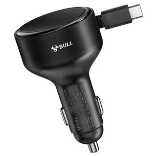 公牛车载充电器快充一拖二车充自带PD双线汽车点烟器适用苹果华为