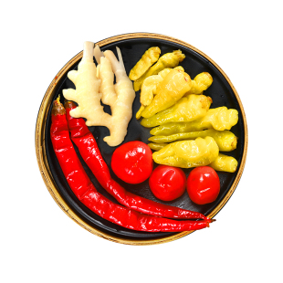 正宗四川泡菜辣三宝泡嫩子姜泡椒组合小米辣泡二荆条灯笼椒酸萝卜