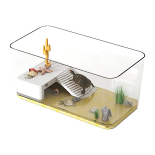 超大桌面乌龟缸鱼缸2025新款巴西龟专用饲养水陆两栖造景生态缸