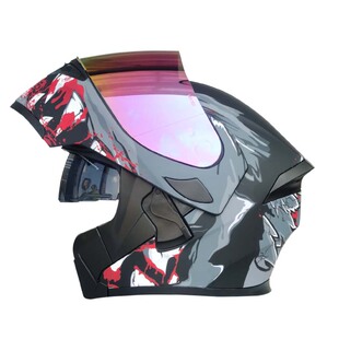 电动摩托车3C认证揭面盔65男特大号码头盔大头围3XL全盔70安全帽