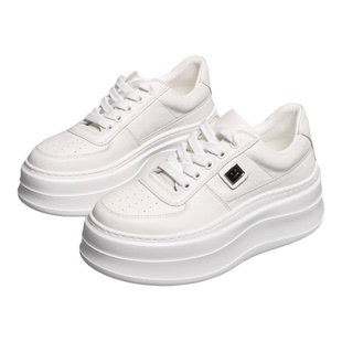 巴黎新款台湾版厚底牛胎皮舒服不重软鞋底休闲鞋小白鞋女鞋运动鞋