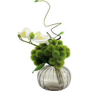 餐桌仿真花艺轻奢样板房客厅绿植卧室软装摆件售楼处洽谈桌装饰花