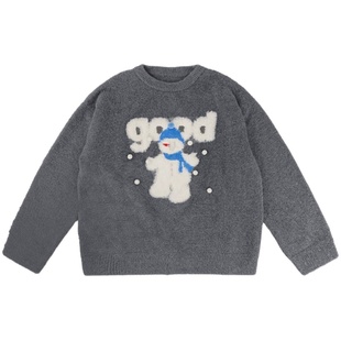 美好商店MeihaoStore与雪景适配度满分的good雪人圆领毛衣