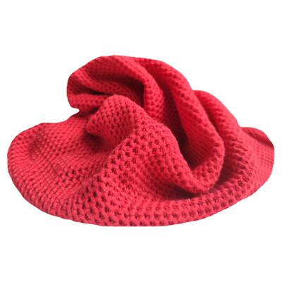 粗犷立体网状鱼鳞纹毛线衫毛衣粗针织布料 diy个性设计师创意面料