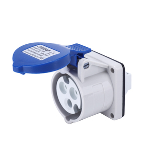 固博舞台灯光直通箱3芯16A三相暗装插座6路220V380大小电箱插头座