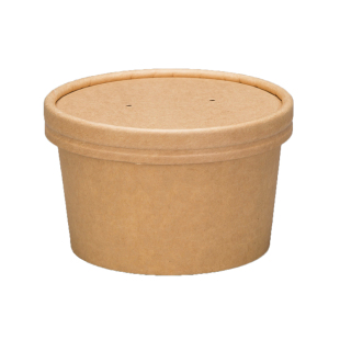 一次性纸碗牛皮纸泡面碗意面凉皮外卖商家用打包沙拉汤粉餐盒圆形