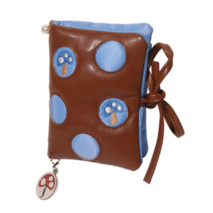 REhi 「红伞伞蘑菇」刺绣手拎多功能护照夹旅行多层证件包便携