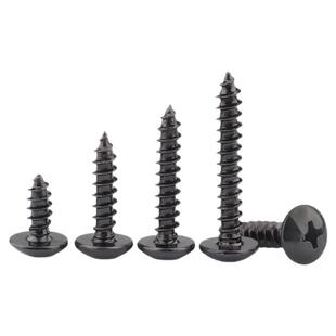 黑色304不锈钢TA十字大扁头自攻螺丝伞头蘑菇头螺钉M3M3.5M4M5M6