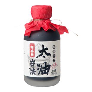 松盛园太油零添加酱油点蘸凉拌古法酿造传统手工自然发酵250ml