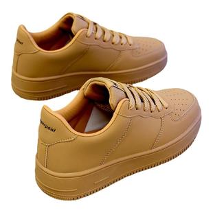 真皮轻便防臭2024春夏新款透气平底小白鞋男女休闲百搭情侣板鞋