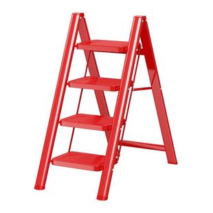 【达人推荐】KOSIBI花架梯家用乔迁梯子红色梯折叠伸缩梯步步高升