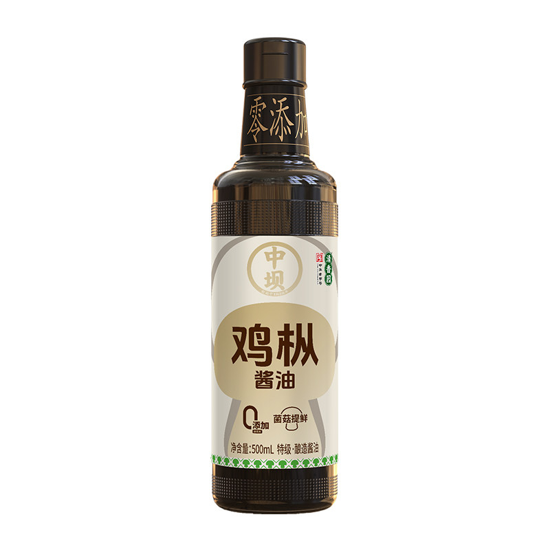 中坝松茸酱油菌菇提鲜500ml家用