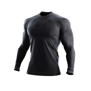 Monster Guardians春秋男子5A抗菌一体编织高弹运动健速干身长袖