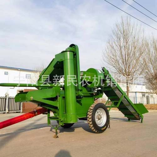 带输送带玉米脱粒机电机柴油机可带玉米打粒机可加吸粮管直接装车
