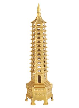 精工纯铜文昌塔书桌桌面摆件