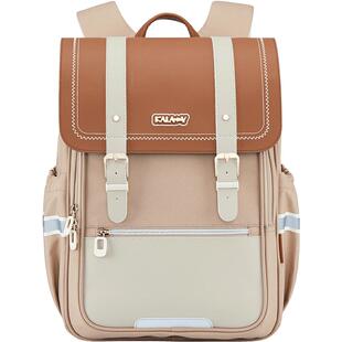 轻便减负卡拉羊中学生书包女 生初中高中生男 孩轻背包减压双肩包