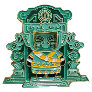 三星堆熊猫冰箱贴金属磁吸贴城市旅游伴手礼景区文创小礼品送朋友