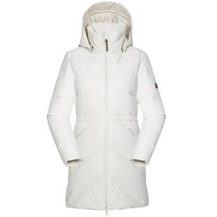 LAFUMA乐飞叶户外冬季防泼水防风保暖大鹅绒羽绒服女中长防寒服