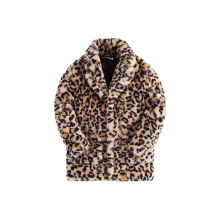 Kith Kids儿童装豹纹毛绒罗伊斯大衣外套|正品现货