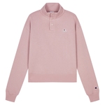 Champion冠军加绒卫衣女2025冬季新款立领按扣秋冬上衣女保暖美式