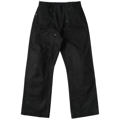 工匠系列 14OZ赤耳珠帆骑行德工双拉门襟机车双膝工装裤 窄幅MMC