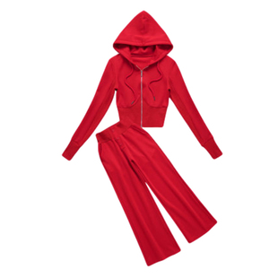 2026春季新款长袖长裤运动套装女跑步ins潮年时尚休闲两件套女装