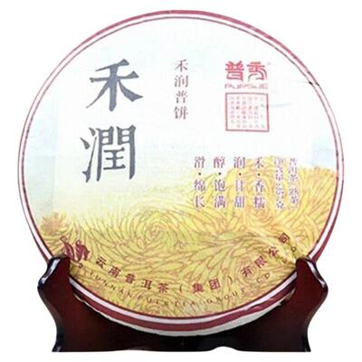 普秀普洱2015年禾润熟茶大厂干仓特惠板山陈料陈香甜润茶饼357g叶