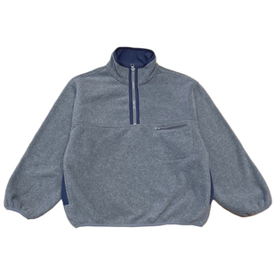 凯文家童装2025年冬季新品男童中大童韩版套头半拉链摇粒绒外套