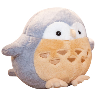 波比熊新款猫头鹰呆萌软玩偶毛绒玩具鸟类创意抱枕送男女生日礼物