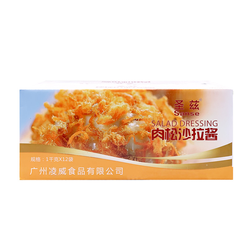 圣兹肉松沙拉酱1kg*12整箱糕点肉松小贝烘焙面包蛋糕饭团寿司材料