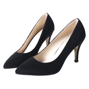 灰色高跟鞋绒面40大码41酒红色42中跟43小码31细跟32尖头5厘米33