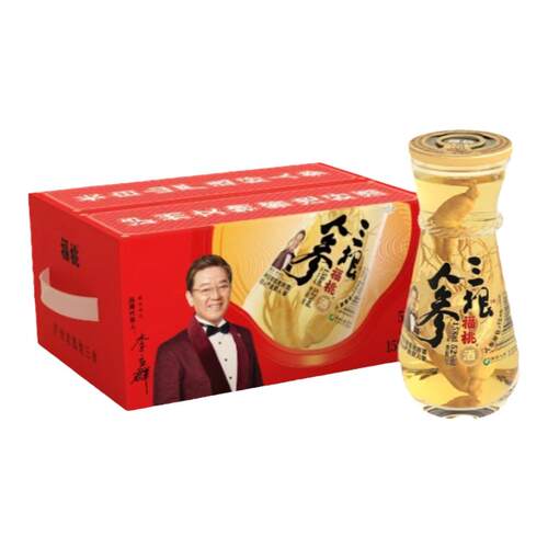 52度川香多粮好酒+3根长白山人参158ml*12瓶（整箱装）