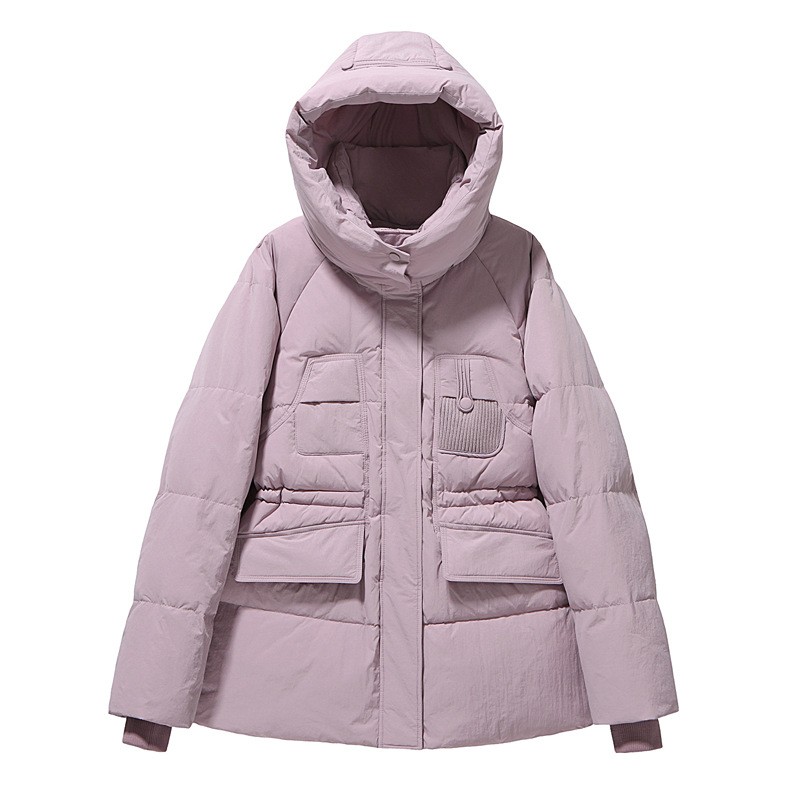 特大码羽绒服女宽松连帽冬装