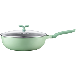 【新品上市】北鼎春芽30cm煎炒锅不粘锅专用炒菜锅家用电磁炉礼物