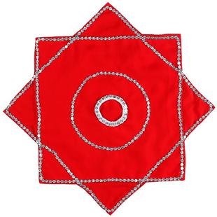 手绢花舞蹈广场舞儿童考级舞蹈红手帕东北二人转扭秧歌八角巾一对