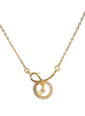 轻奢小众原创圆环镶钻锁骨链女