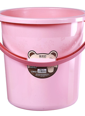 加厚塑料桶水桶家用宿舍手提洗衣桶洗澡桶圆脸盆套装储水桶特大号