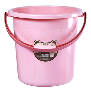 加厚塑料桶水桶家用宿舍手提洗衣桶洗澡桶圆脸盆套装储水桶特大号
