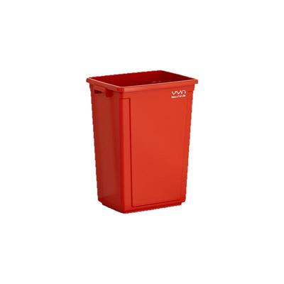 【商超严选】红色无盖垃圾桶