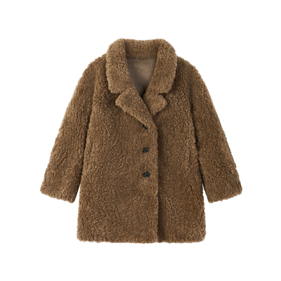 儿童皮草外套2025秋冬新款
